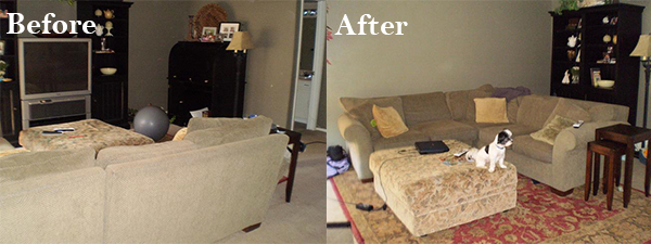 Heather's Couch: Before and After