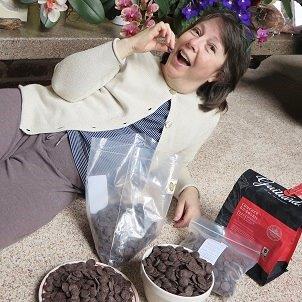 Marianne and her chocolate