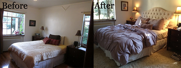 Nic's Bed: Before and After