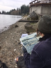 Painting outside